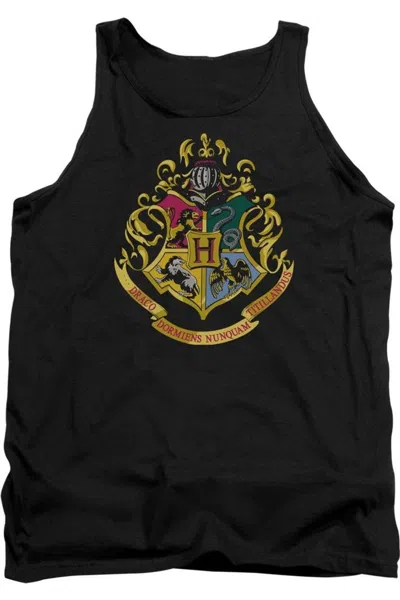 Gildan Harry Potter Hogwarts Crest Adult Tank Top In Black
