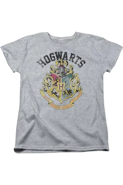 Gildan Harry Potter Hogwarts Crest Short Sleeve Womens Tee / T-shirt In Multi