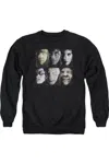 Gildan Harry Potter Horizontal Heads Adult Crewneck Sweatshirt In Black