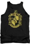 Gildan Harry Potter Hufflepuff Crest Adult Tank Top In Black