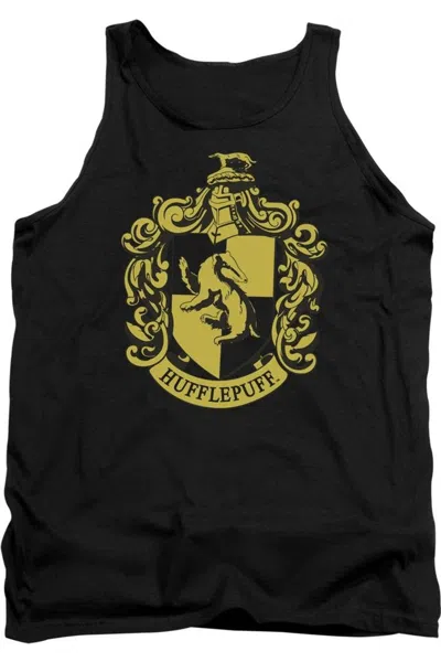 Gildan Harry Potter Hufflepuff Crest Adult Tank Top In Black