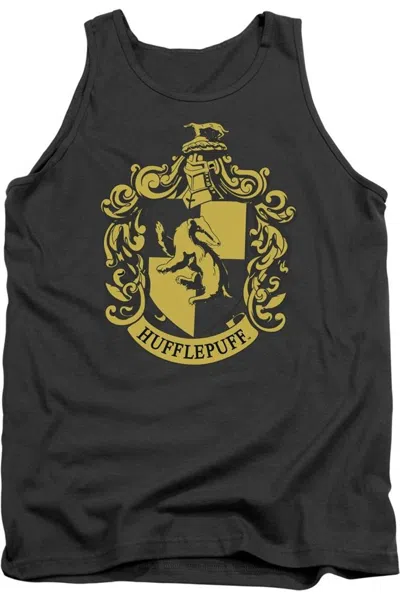 Gildan Harry Potter Hufflepuff Crest Adult Tank Top In Pink