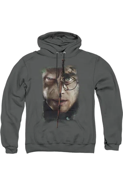 Gildan Harry Potter It All Ends Here Adult Pull Over Hoodie / Hooded Sweatshirt In Pink