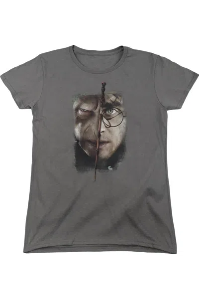 Gildan Harry Potter It All Ends Here Short Sleeve Womens Tee / T-shirt In Pink