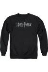 Gildan Harry Potter Logo Adult Crewneck Sweatshirt In Black