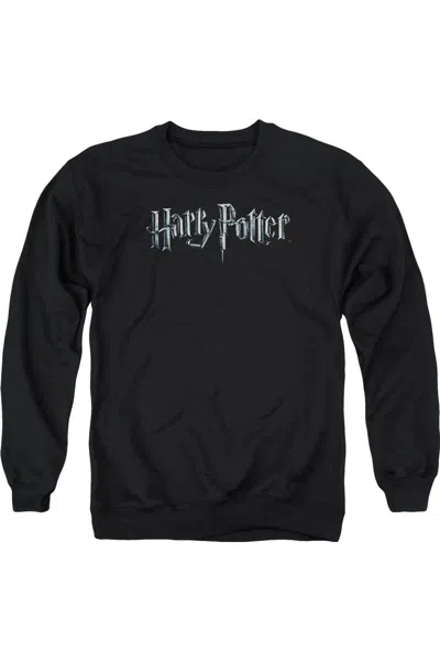 Gildan Harry Potter Logo Adult Crewneck Sweatshirt In Black