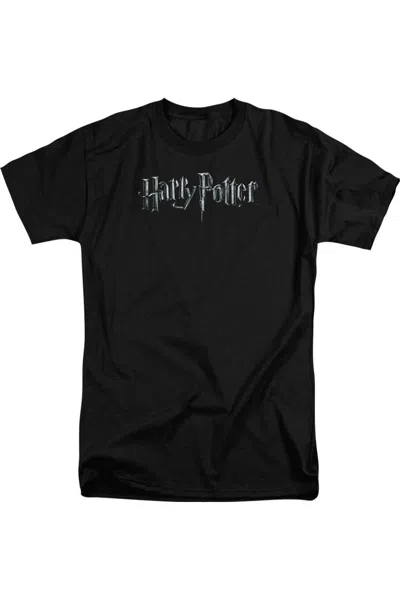 Gildan Harry Potter Logo Short Sleeve Adult Tall Tee / T-shirt In Black