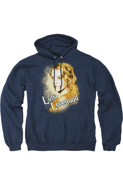 Gildan Harry Potter Luna Closeup Adult Pull Over Hoodie / Hooded Sweatshirt In Blue