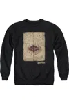 Gildan Harry Potter Marauders Map Adult Crewneck Sweatshirt In Black