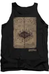 Gildan Harry Potter Marauders Map Adult Tank Top In Black