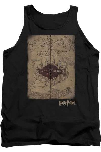 Gildan Harry Potter Marauders Map Adult Tank Top In Black