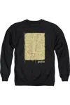 Gildan Harry Potter Marauders Map Interior Adult Crewneck Sweatshirt In Black