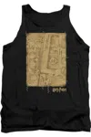 Gildan Harry Potter Marauders Map Interior Adult Tank Top In Black