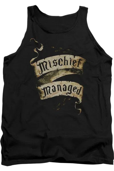 Gildan Harry Potter Mischief Managed Adult Tank Top In Black