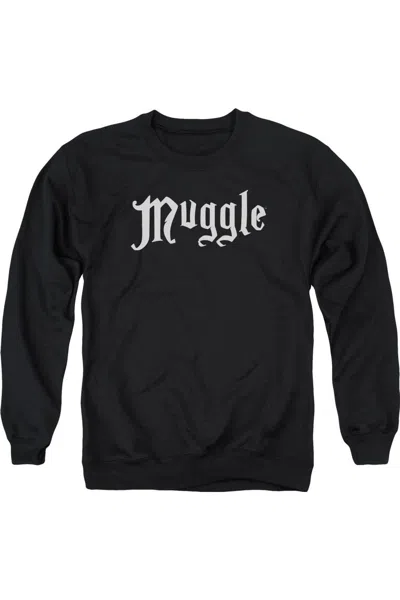 Gildan Harry Potter Muggle Adult Crewneck Sweatshirt In Black