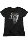 Gildan Harry Potter Nowhere Is Safe Short Sleeve Womens Tee / T-shirt In Black