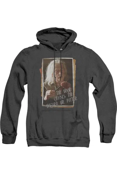 Gildan Harry Potter Olivander Adult Heather Hoodie / Hooded Sweatshirt In Black