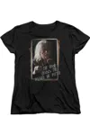 Gildan Harry Potter Olivander Short Sleeve Womens Tee / T-shirt In Black