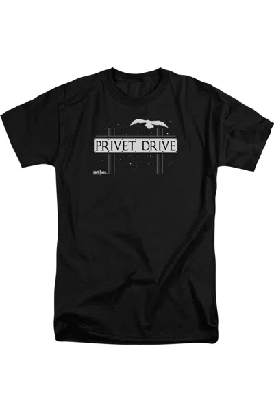 Gildan Harry Potter Privet Drive Short Sleeve Adult Tall Tee / T-shirt In Black