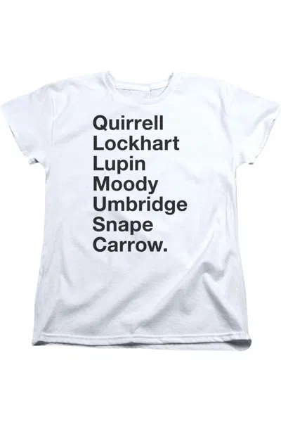 Gildan Harry Potter Professors Short Sleeve Womens Tee / T-shirt In White