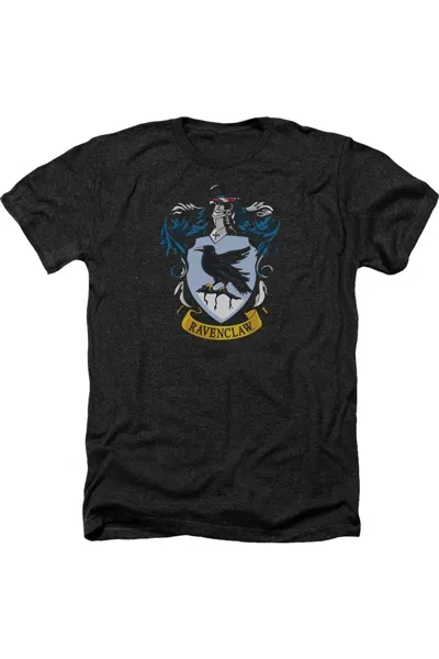 Gildan Harry Potter Ravenclaw Crest Adult Heather Tee / T-shirt In Black
