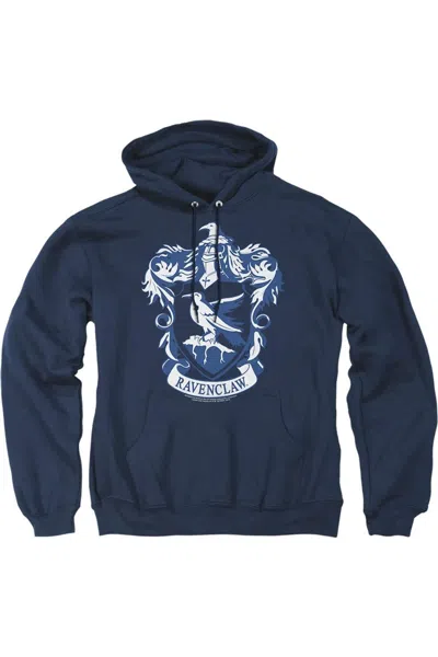 Gildan Harry Potter Ravenclaw Crest Adult Pull Over Hoodie / Hooded Sweatshirt In Blue