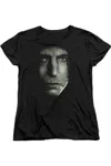 Gildan Harry Potter Ron Poster Head Short Sleeve Womens Tee / T-shirt In Black