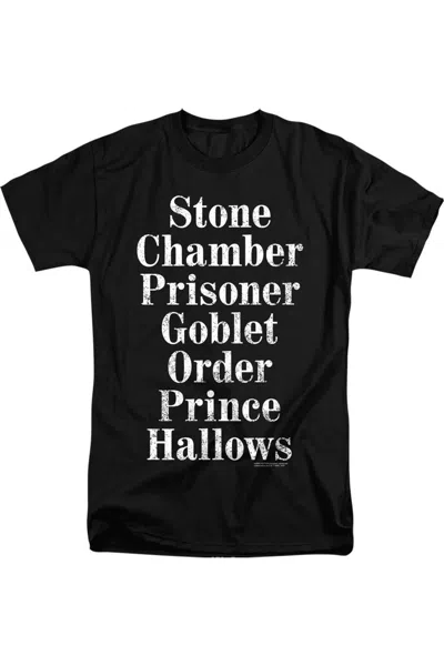 Gildan Harry Potter Titles Short Sleeve Adult Tall Tee / T-shirt In Black