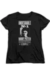 Gildan Harry Potter Undesirable No 1 Short Sleeve Womens Tee / T-shirt In Black
