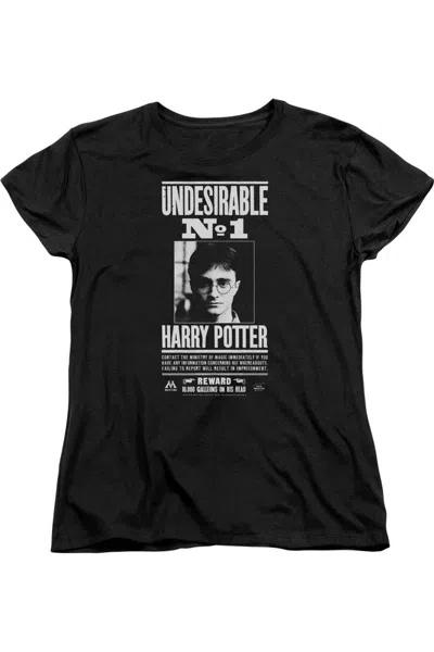 Gildan Harry Potter Undesirable No 1 Short Sleeve Womens Tee / T-shirt In Black