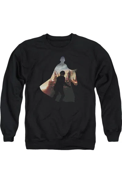 Gildan Harry Potter Voldemort Looms Adult Crewneck Sweatshirt In Black