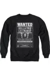 Gildan Harry Potter Wanted Bellatrix Adult Crewneck Sweatshirt In Black