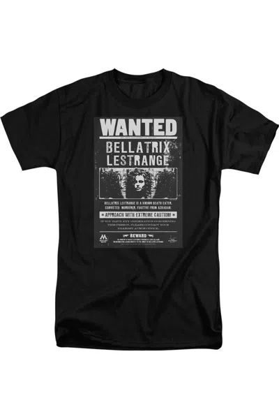 Gildan Harry Potter Wanted Bellatrix Short Sleeve Adult Tall Tee / T-shirt In Black