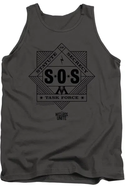 Gildan Harry Potter Wizards Unite Sos Task Force Adult Tank Top In Pink