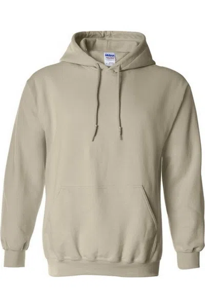 Gildan Heavy Blend Adult Unisex Hooded Sweatshirt/hoodie In Beige