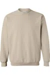 Gildan Heavy Blend Crewneck Sweatshirt In Beige