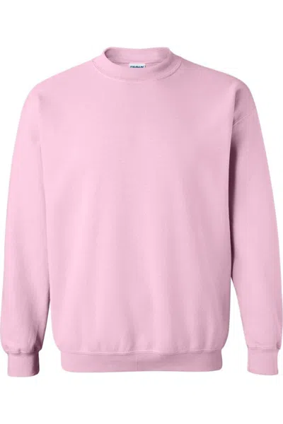 Gildan Heavy Blend Crewneck Sweatshirt In Pink