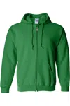 Gildan Heavy Blend Unisex Adult Full Zip Hooded Sweatshirt Top In Multi