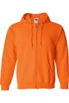 Gildan Heavy Blend Unisex Adult Full Zip Hooded Sweatshirt Top In Multi
