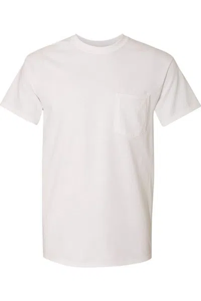 Gildan Heavy Cotton Pocket T-shirt In White