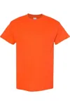 Gildan Mens Heavy Cotton Short-sleeved T-shirt In Orange