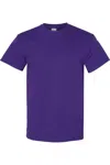 Gildan Mens Heavy Cotton Short-sleeved T-shirt In Purple