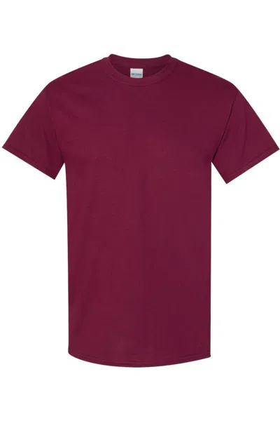 Gildan Mens Heavy Cotton Short-sleeved T-shirt In Purple