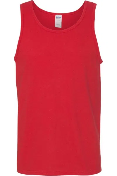 Gildan Heavy Cotton Tank Top In Red