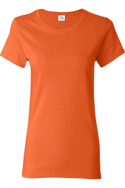 Gildan Heavy Cotton Womens T-shirt In Orange