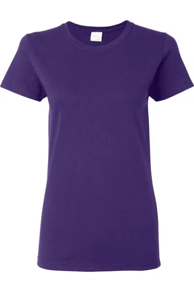 Gildan Heavy Cotton Womens T-shirt In Purple