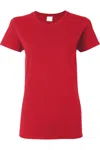 Gildan Heavy Cotton Womens T-shirt In Red