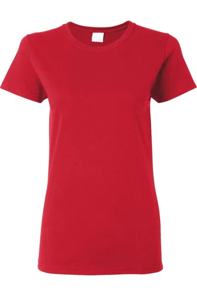 Gildan Heavy Cotton Womens T-shirt In Red