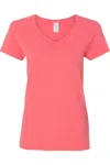 Shop Gildan Heavy Cotton Womens V-neck T-shirt In Multi