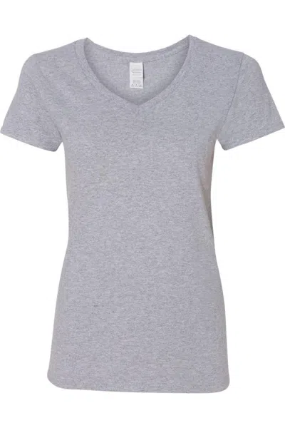 Gildan Heavy Cotton Womens V-neck T-shirt In Multi